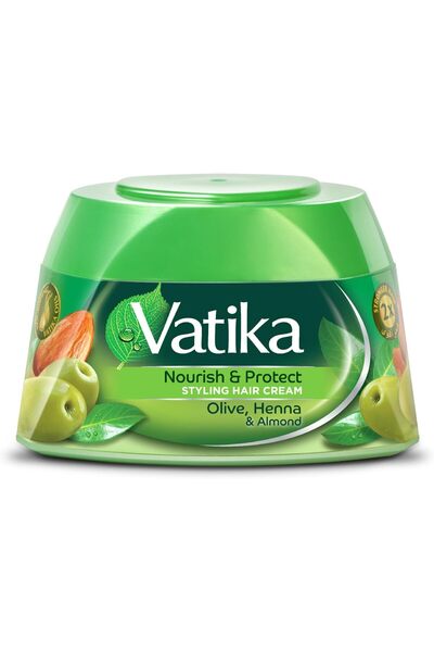Vatika Hair Styling Cream for Protection and Nourishment for Women by Vatika, 140 ml