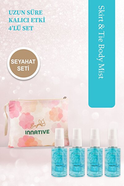 INNATIVE Eny Elif Nur Yel Skirt & Tie Seyahat Boy Çanta Seti 4x50ml