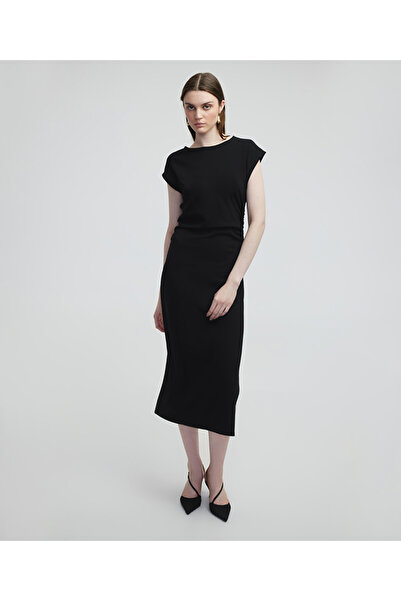 MISS IPEKYOL Drapeli örme elbise