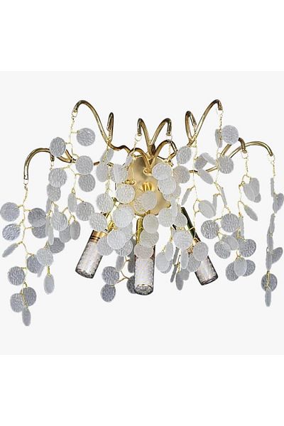 Btm Modern gold and white wall applique