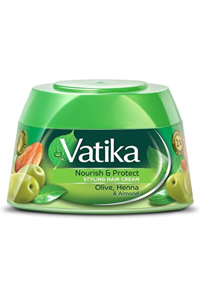 Vatika كريم الشعر المغذي والحماية 140 مل (أخضر) --- كريم الشعر المغذي والحماي...