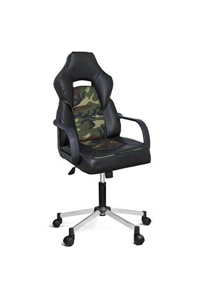 Türksit İnka Yönetici ve Oyuncu Koltuğu Metalik Gri Boyalı Ayak Karacı