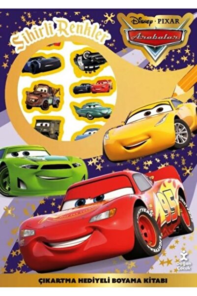 Doğan Çocuk Disney Pixar Arabalar Sihirli Renkler Çıkartma Hediyeli Boyama Ki...