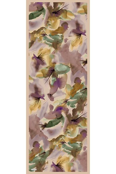 EVERMORE Σάλι Fresh Dream Pattern - Απαλό κίτρινο και μωβ EM002-05