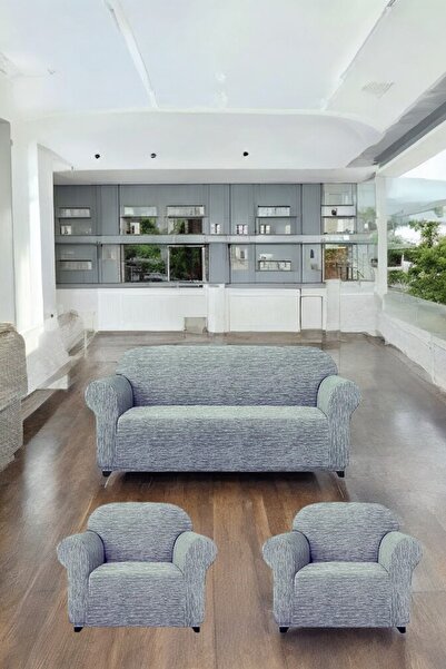 MADAME BELLA Set de huse pentru canapea și canapea model Jacquard 3-1-1 - Hus...