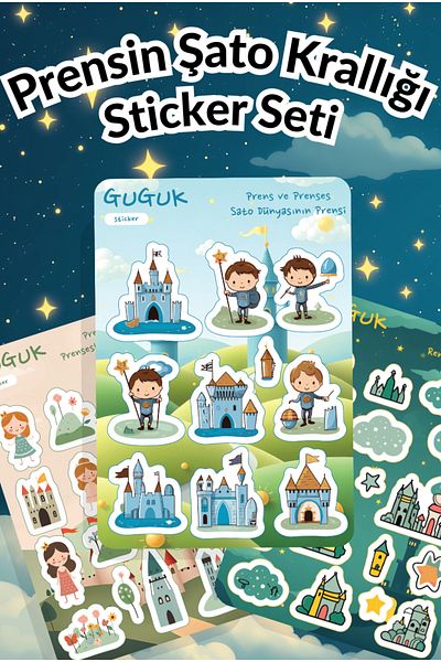 GUGUK Prince's Castle Kingdom Sticker Leaves Set
