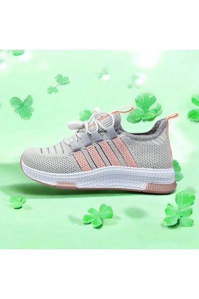 JOJO KIDS Girls' Sock Sneakers, Super Light, Full Hole, Complete Flexible Rubber, Anti-Sweat Fabric