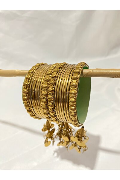 Home Hint Latkan Bilezik Seti – 16 Parça – Altın Renk – Beden Bilgisi İçin Ür...