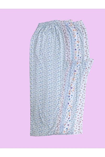 Ceylanoğlu 6-Piece Printed Mother Winter Flat Leg Pajamas Bottom-224