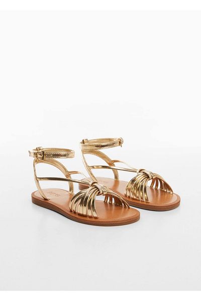 MANGO Kids Sandalen mit Kordelzug