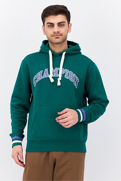 Champion Men Sportswear Fit Long Sleeves Running Sweatshirt, Green