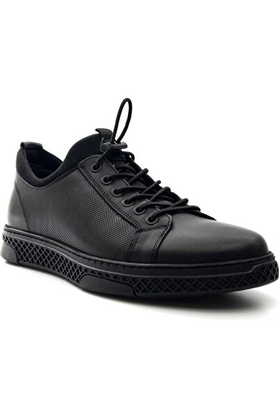 KOMCERO 3Y0461 STREÇLİ DERİ HAFİF ERKEK SNEAKERS AYAKKABI