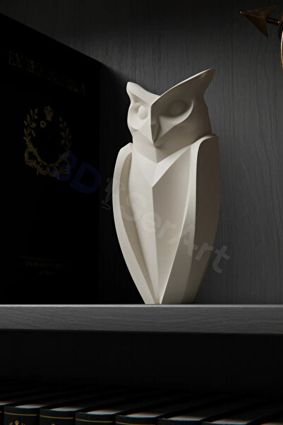 3D SerArt Concept Baykuş Biblo 17cm 3D Üretim Özel Seri