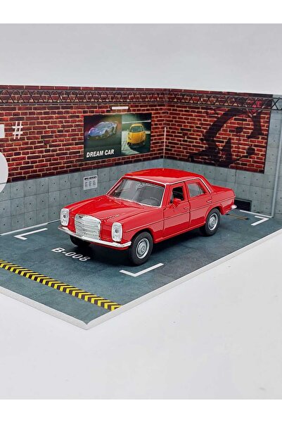 MODEL HEDİYELİK Mercedes Benz W114 Metal Araba Nostalji Kırmızı