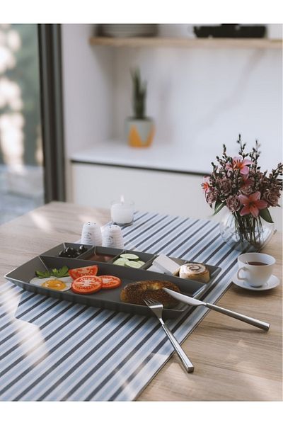 INNOX 6 Compartment Polycarbonate Breakfast Plate