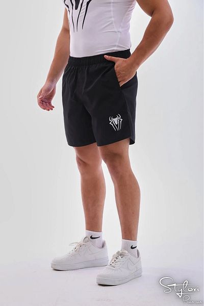 Stylove Premium Special Fabric Men's Sports Training Shorts with Pocket Fitness Spider Printed Ufc Mma Venum