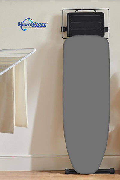 Micro Clean MissClean Ütü Masası Kılıfı Bezi Yanmaz Yapışmaz (Özel Keçeli Pamuk Kumaşlı) 50* 140 Cm-İpli