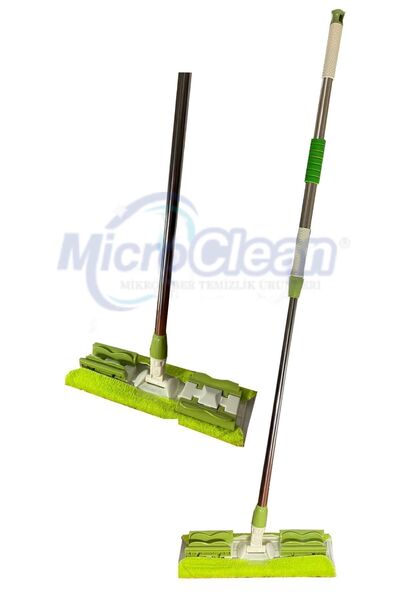 Micro Clean Missclean ( 1 Adet ) Mor Yedek Bez Hediyeli Yer Mopu,fayans Duvar Yüzey Temizlik Mikrofiber Mop