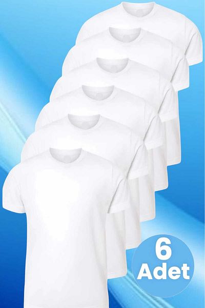 Uniquetrenders Boy's 100% Cotton Crew Neck 6-Piece Undershirt