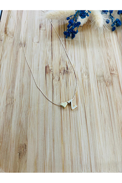 ESNEVA Kalpli Z Harfi Isim Baş Harf Kolye Ince Tasarım Zarif Kolye