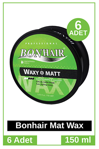 Bonhair Wax Matt 150 Ml 6 Adet