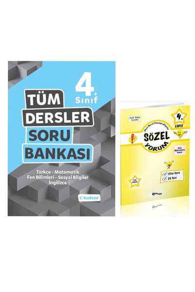 Tudem Yayınları 4. Sınıf Tüm Dersler Soru Bankası + Hediye