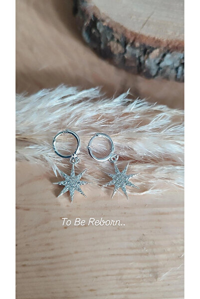 To Be Reborn Çelik Kız Çocuğu/Bebek Küpesi Zirkon Taşlı