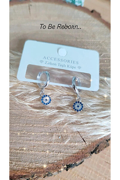 To Be Reborn Çelik Kız Çocuğu/Bebek Küpesi Zirkon Taşlı