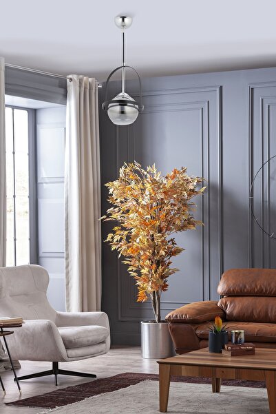 Avonni Kemer Modern Avize E27 12W 18cm Metal Krom Avonni-FZ-7457-TK