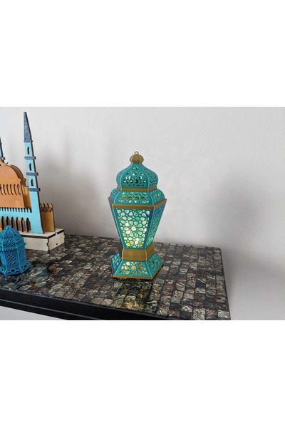 FEEL Ramazan Özel LED Mumlu Fener Lamba - Manevi Huzur ve Estetik Işıltı