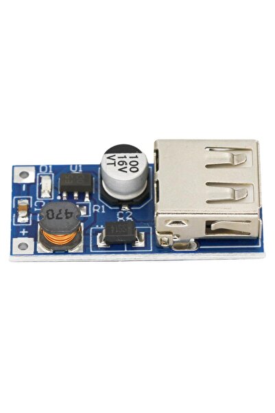 Hobi Mekatronik DC 5V 600 mA USB Çıkışlı Voltaj Yükseltici Regülatör Kartı-St...