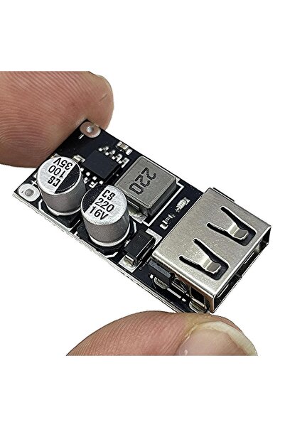 Hobi Mekatronik Hızlı Şarj Regülatör Devresi 5V 3A-QC3.0-DC-DC(6-32V)
