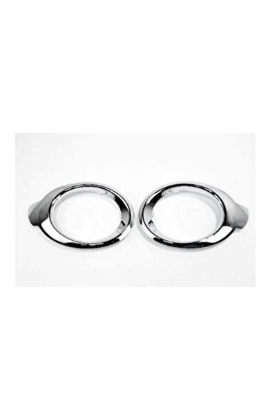Generic Brand Fog Headlight Frame-Right/Left Set (Nickelaged) - Partner - Ber...