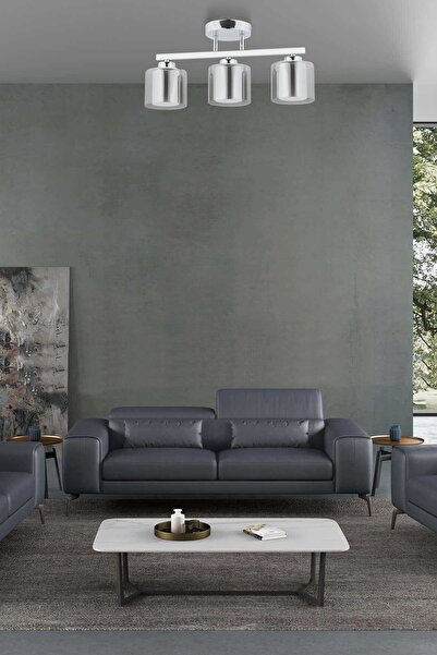 Avonni Close Modern Avize E27 36W 57cm Metal Krom Avonni-FZ-7406-3K