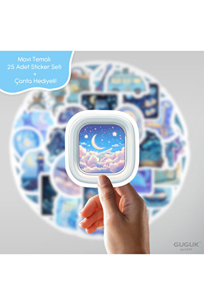 GUGUK Mavi Sticker Seti