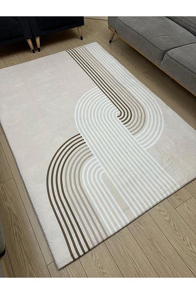 ALLGELSİN Elastic Micro Fleece Carpet Cover 4m2 160X230 or 6m2 200X300 Four or Six Meters Square Carpet Cover