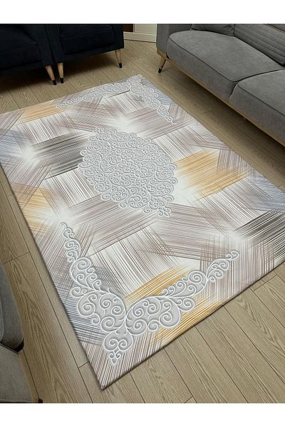 ALLGELSİN غطاء سجادة من الصوف الصغير المرن 4m2 160x230 أو 6m2 200x300 غطاء سجادة مربع بأربعة أو ستة متر