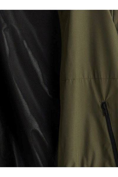 LC Waikiki Ανδρικό αδιάβροχο με κουκούλα Khaki Standard Fit
