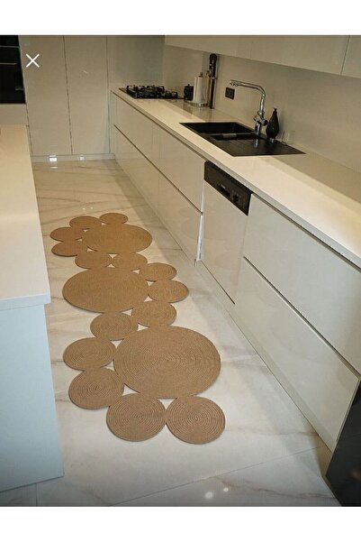 HLM TEKSTİL BEYZAM HOME ASIR JÜT YILAN DESEN DEKORATİF EL ÖRGÜSÜ KİLİM YOLLUK...