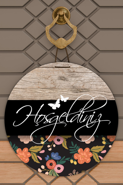 Rugmood Ornament de ușă de bun venit cu imprimare digitală modernă, colorată,...