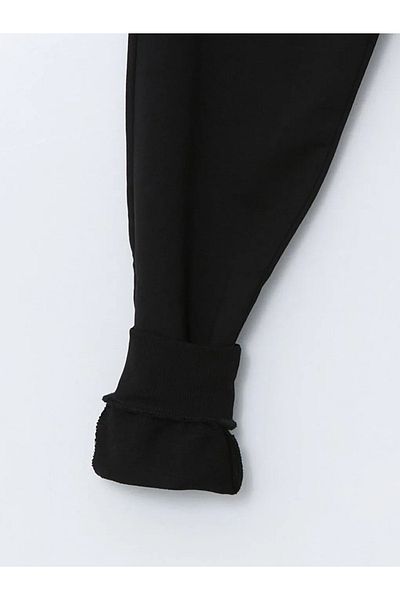 LC Waikiki LCW Παιδικό Μαύρο Ελαστικό Αγόρι Jogger Φούτερ