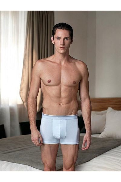 Eros Men's Solid Color Cotton 2-Pack Boxers Pack A1201.23.-25E