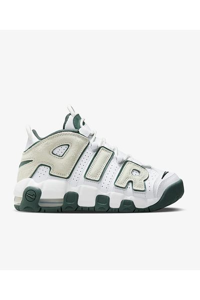 Nike Air More Uptempo Fq1938-100 - White Vintage Oil Green Sneaker
