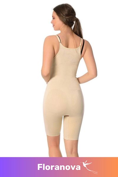 Floranova Body Shaping 2 Size Slimming Strap Recovery Firming Women's Zippered Full Length Corset