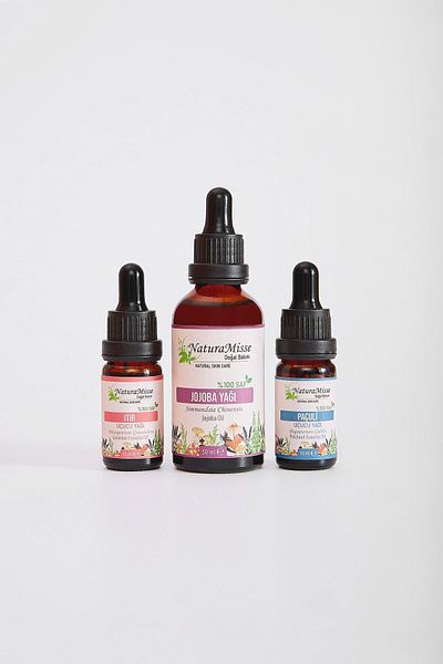 NaturaMisse 50 Ml Jojoba Oil - Geranium and Patchouli Essential 100% Pure Natural