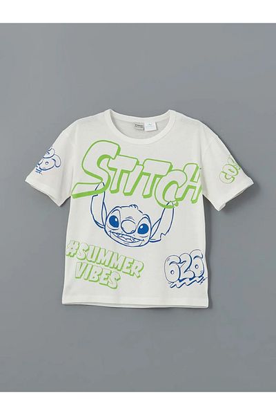 LC Waikiki Lcw Kids Ecru Crew Neck Boy T-Shirt