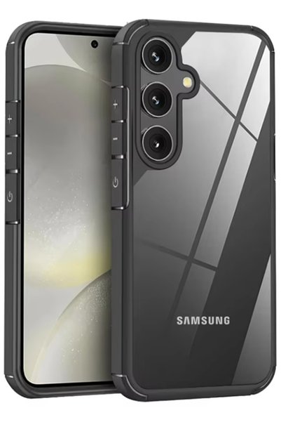 Musal Galaxy S25 Case with Camera Protection Transparent Back Surface New Rol...