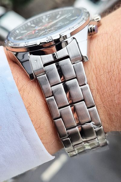 Daniel Klein Exclusive Dual Time Waterproof Men's Wrist Watch - with 12/24 Hours Calendar