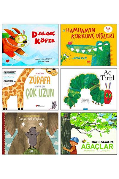 Mavi Bulut Yayıncılık Aç Tırtıl Dalgıç Köpek Hamham'ın Korkunç Dişleri Zürafa Bu Kitap için Çok Uzun Canım Arkadaşlarım 6