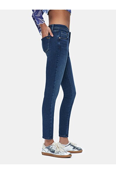 Ltb Pantaloni de piele cu talie joasă Alessıa